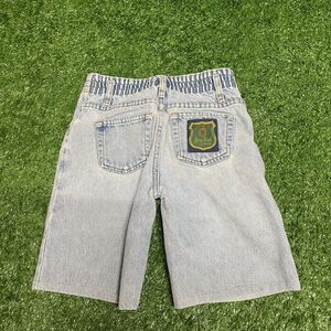 GAP Kids Denim Shorts Size 7 Vintage 90s Blue Elastic Waist Classic Fit